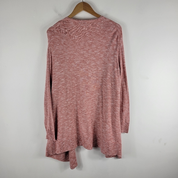 Madewell Summer Ryder Space Dye Heathered Open Front Long Sleeve Knit Cardigan - Picture 10 of 12